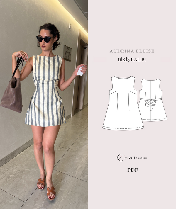 Audrina A Kesim Elbise Kalıbı